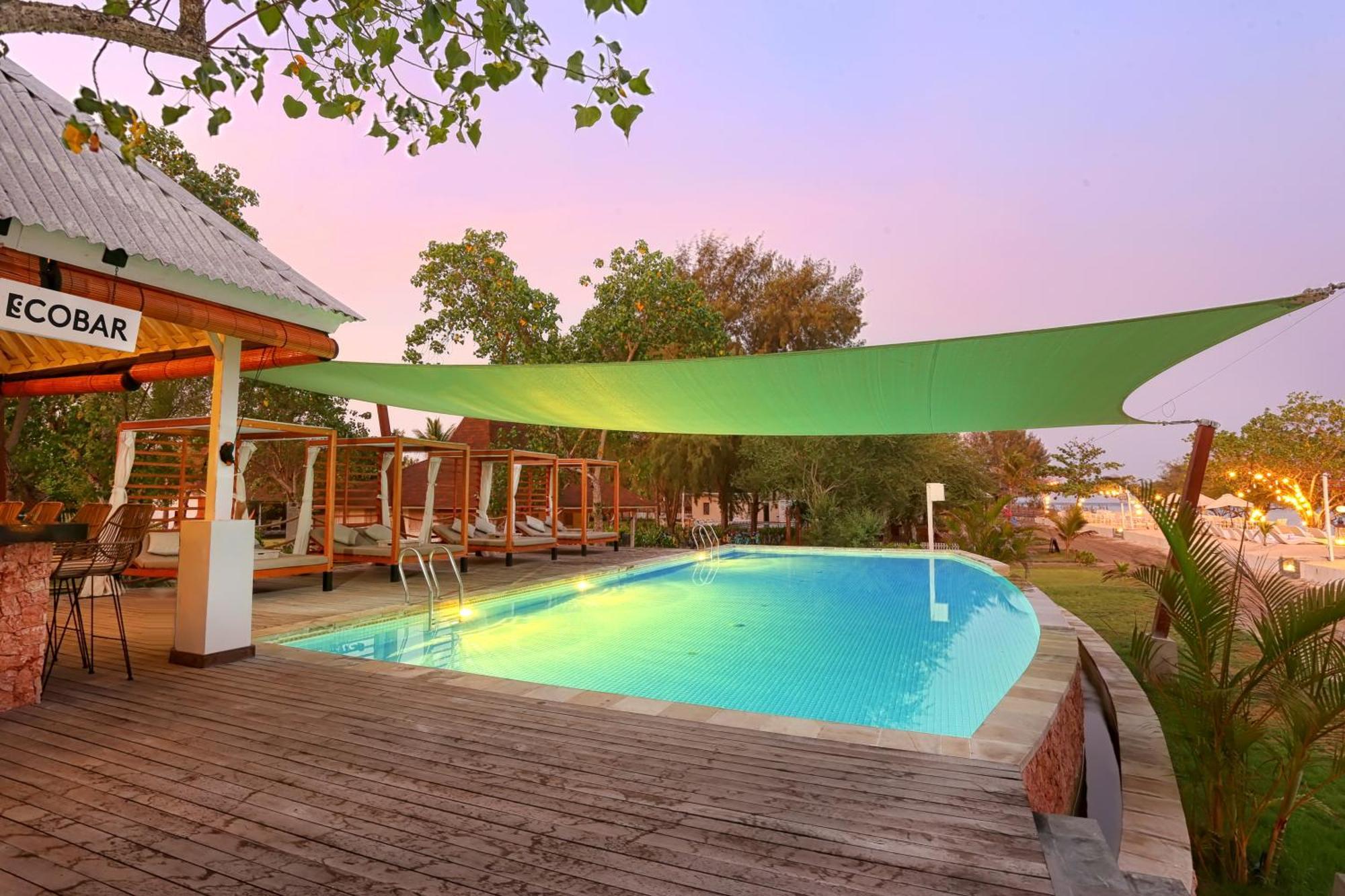Gili Eco Villas Гили Траванган Экстерьер фото